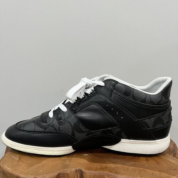 Coach Men's Signature Mid Top Sneaker. Size 10D Color Black. NIB CI083 - Picture 7 of 13